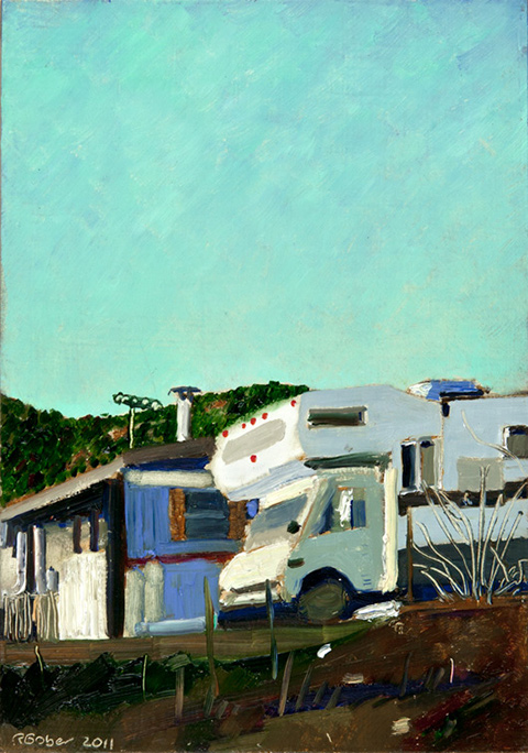 Richard Sober's painting: Off Rte 50