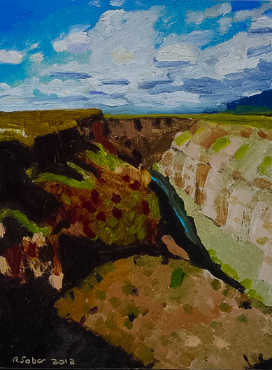 Richard Sober's painting: Gorge, 2