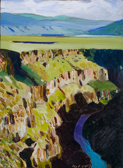 Richard Sober's painting: Rio Grande