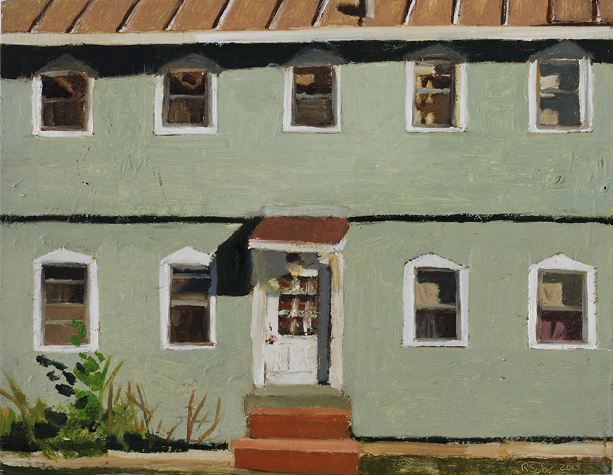 Richard Sober's painting: Dodge Street