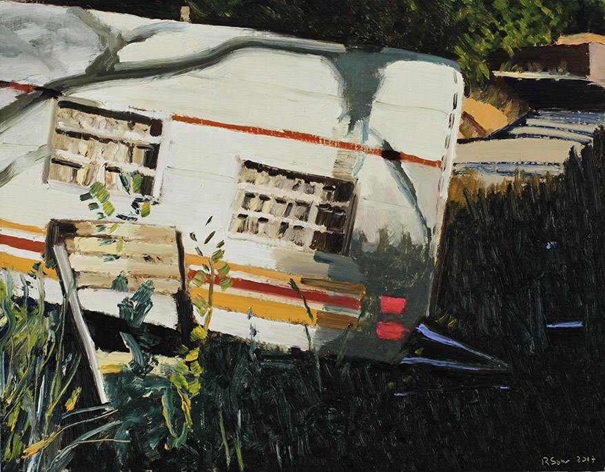 Richard Sober's painting: Evening Trailer