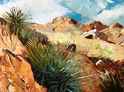 Richard Sober: Painting, Bisbee: Post-Deportation #2