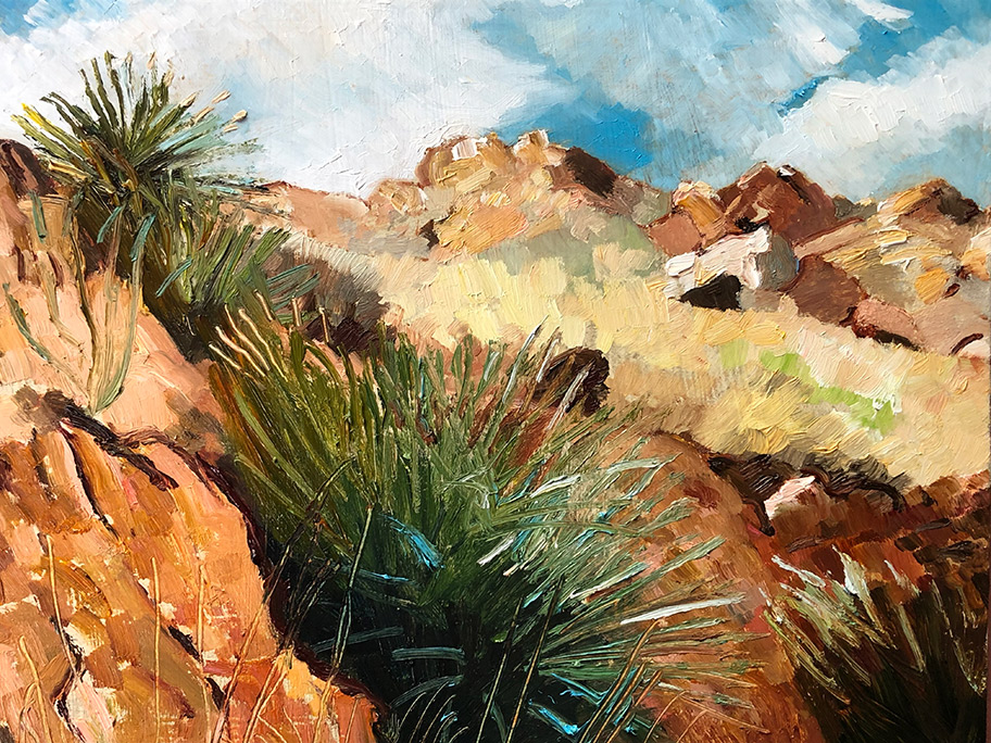 Richard Sober's painting: Bisbee: Post-Deportation #2