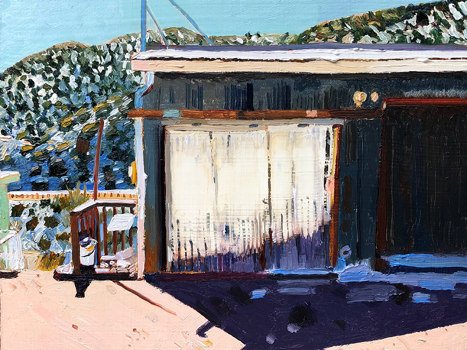 Richard Sober's painting: Bisbee: Post-Deportation #4