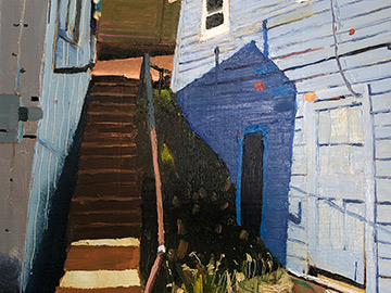 Richard Sober painting, Bisbee: Post-Deportation #6