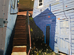 Richard Sober: Painting, Bisbee: Post-Deportation #6