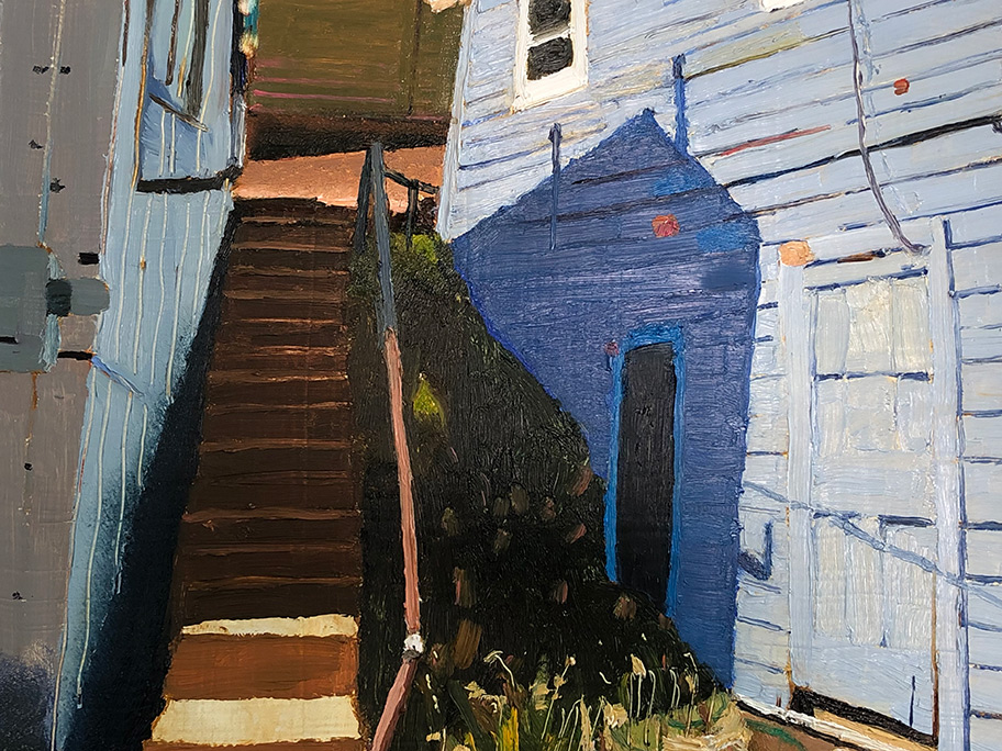 Richard Sober's painting: Bisbee: Post-Deportation #6