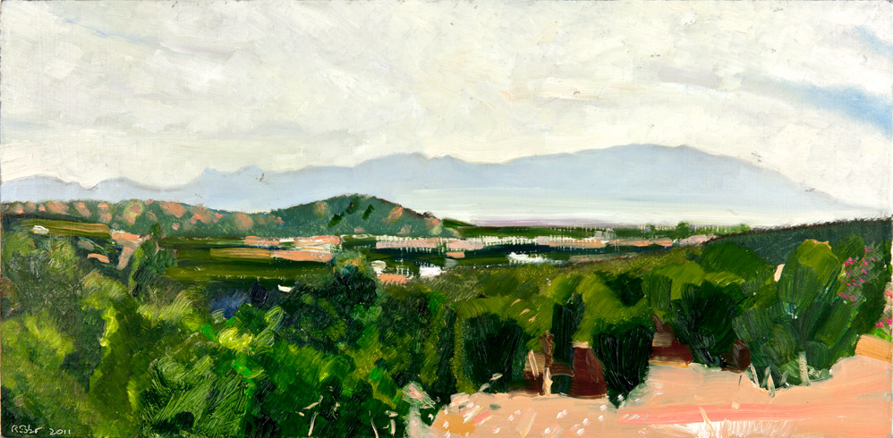 Richard Sober's painting: From Old Las Vegas Highway