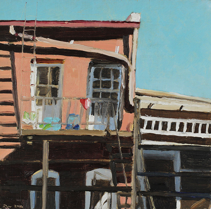 Richard Sober's painting: Hanging Out