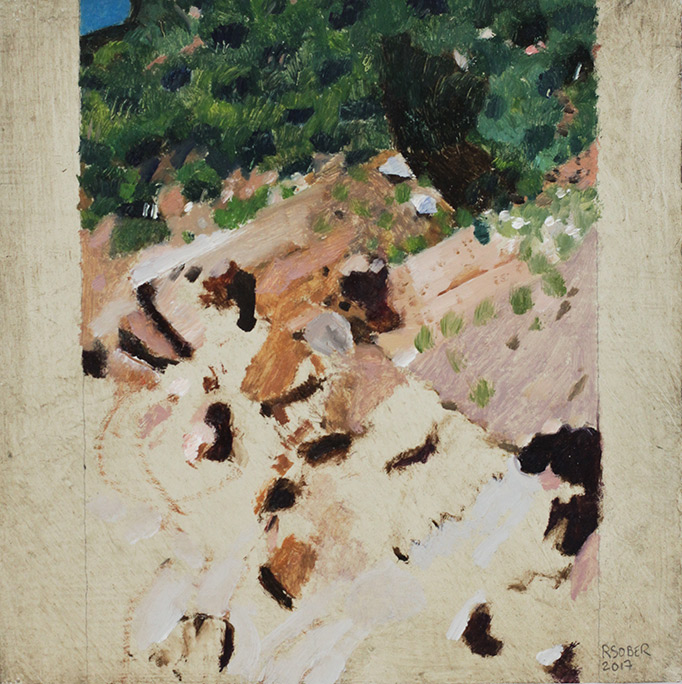 Richard Sober's painting: Descent 1