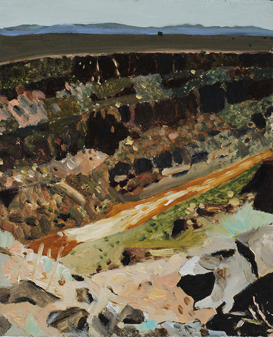 Richard Sober's painting: Indian Yellow